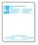 Custom 50 Page Magnetic Note-Pads with Cyan Blue Imprint (3.5"x4.25"), Price/piece
