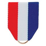 Blank Rw Series Quality Grosgrain Pin Back Ribbons (Red, White, & Blue), 1 1/2