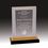 Custom GOLD Carved Rectangle Impress Acrylic Award (7 3/4"), Price/piece