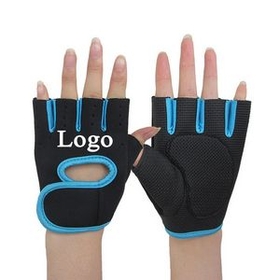 Custom Half Finger Cycling Motorcycle Gloves, 6" L x 4" W