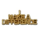 Custom I Make A Difference Lapel Pin, 1