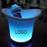Custom LED Champagne Wine Chiller Ice Bucket, 6 3/4