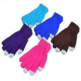 Custom Touch Screen Acrylic Fiber Knitted Gloves, 7.5