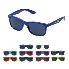 Custom Matte Finish Fashion Sunglasses, 5 1/2" W x 2" H x 1 1/2" D