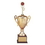 Custom 27" Ravenna Trophy Series w/Gold Metal Cup, Wood Base & Riser (2" Diameter Space), Price/piece