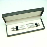 Custom Aluminum Click Ballpoint Pen And Pencil Set (Screened)