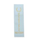 Blank Honorable Mention Light Blue Satin Ribbon W/Pinked Top & Bottom, 8