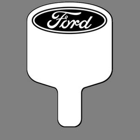 Custom Hand Held Fan W/ Ford Emblem (Oval), 7 1/2" W x 11" H