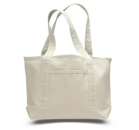 Custom Canvas Tote Bag, 18.5" W x 12" H x 5.5" D