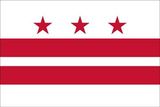 Custom Poly-Max Outdoor District of Columbia Territory Flag (3'x5')