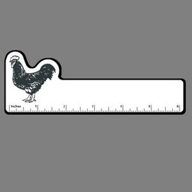 Custom Rooster (Wide) 6 Inch Ruler