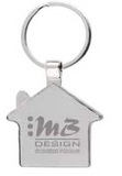 Custom House Shape Metal Key Holder, 1 1/2
