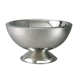 Custom 3 Gallon Hammered Double Wall Punch Bowl
