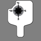 Custom Handheld Fan W/ Compass (Directional)