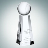 Custom Championship Tennis Optical Crystal Trophy (Medium), 7