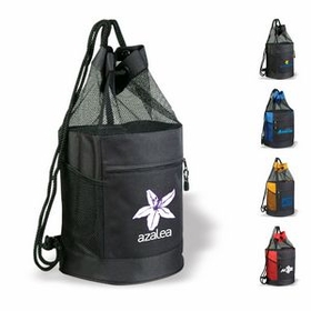 Custom Sports Pack, Drawstring Mesh Backpack, 11" L x 20" W x 7.5" H