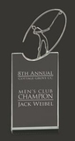 Custom Excellent Golfer Crystal Golf Award L, 12