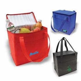 Custom Cooler Bag, Non-Woven Cooler Bag, Insulated Cooler, 11" L x 10" W x 7" H
