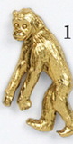 Custom Walking Monkey Stock Cast Pin