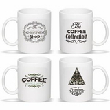 Coffee Mug with Handle, 11 oz. Ceramic Mug (White), Personalised Mug, Custom Mug, Advertising Mug, 3.75