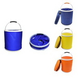Custom 11L Collapsible Water Bucket In Pouch, 9 1/2