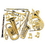 Custom Gold Foil Musical Instrument Cutouts, Price/piece