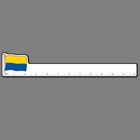 12" Ruler W/ Flag of Ukraine