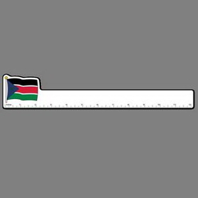 12" Ruler W/ Full Color Flag Of South Sudan
