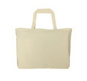 Blank Jumbo Economical Canvas Tote, 20" W x 15" H x 5" D