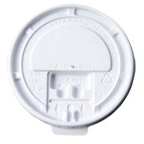 Blank White Tear Back Lid (Fits 8 Oz. Paper Hot Cups)