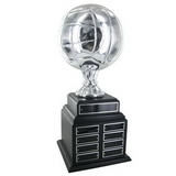 Custom Silver Volleyball Perpetual Trophy (19