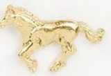 Custom Galloping Horse Stock Cast Pin