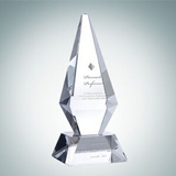 Custom Excellence Optical Crystal Tower Award (Small), 9 7/8