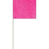 Custom Pink Plastic Flag Marker on 21