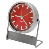 Custom Metal Desk Clock, 4 1/2