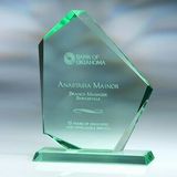 Custom Awards-optical crystal award/trophy 8 1/2 inch high, 6 1/2