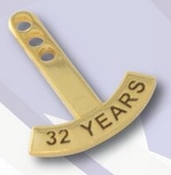Custom Stock Curved Year Tabs - 44 Year