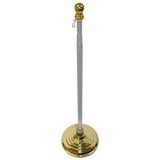 Custom Indoor & Parade Telescopic Pole And Base Kit - 8ft, 8' L x 1 1/4