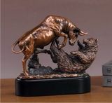 Custom Bull/ Bear Resin Award (10"x9.5")