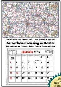Custom Small Full Apron Iowa State Map Calendar - Thru 5/31/12