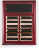 Blank Rosewood High Gloss Finish Perpetual Plaque w/ 12 Engraving Plates (9