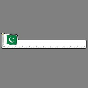 12" Ruler W/ Full Color Flag Of Pakistan