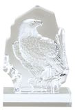 Custom Large Glass Freedom Eagle on Crystal Base Award (4 3/4