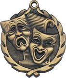 Custom Sculptured Drama Medal 1.75