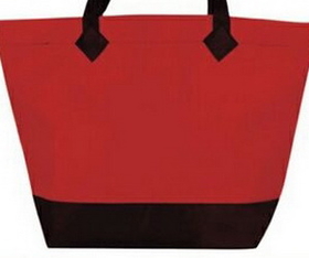 Custom Non-woven Shopping Bag W/ Velcro Closure (19-1/2"x7-3/4"x13")