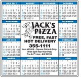 Custom Academic (July-Jun) Square Pad Stick-A-Strip Calendar, 3 5/8