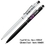 Custom Aluminum Ball Point Pen and Stylus / Pearl White (Engraved), Price/piece
