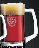 Custom 25 Oz. Clear Beer Mug with Large D Handle (Bulk)