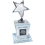 Custom Silver Star on Crystal Base Award
