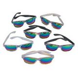 Custom Chevron Sunglasses w/ Mirror Lenses